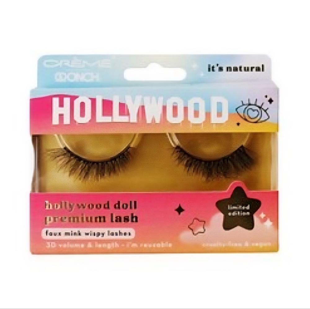 Créme X Onch Hollywood Doll Faux Mink Premium Lashes "It's Natural" ~ NWT